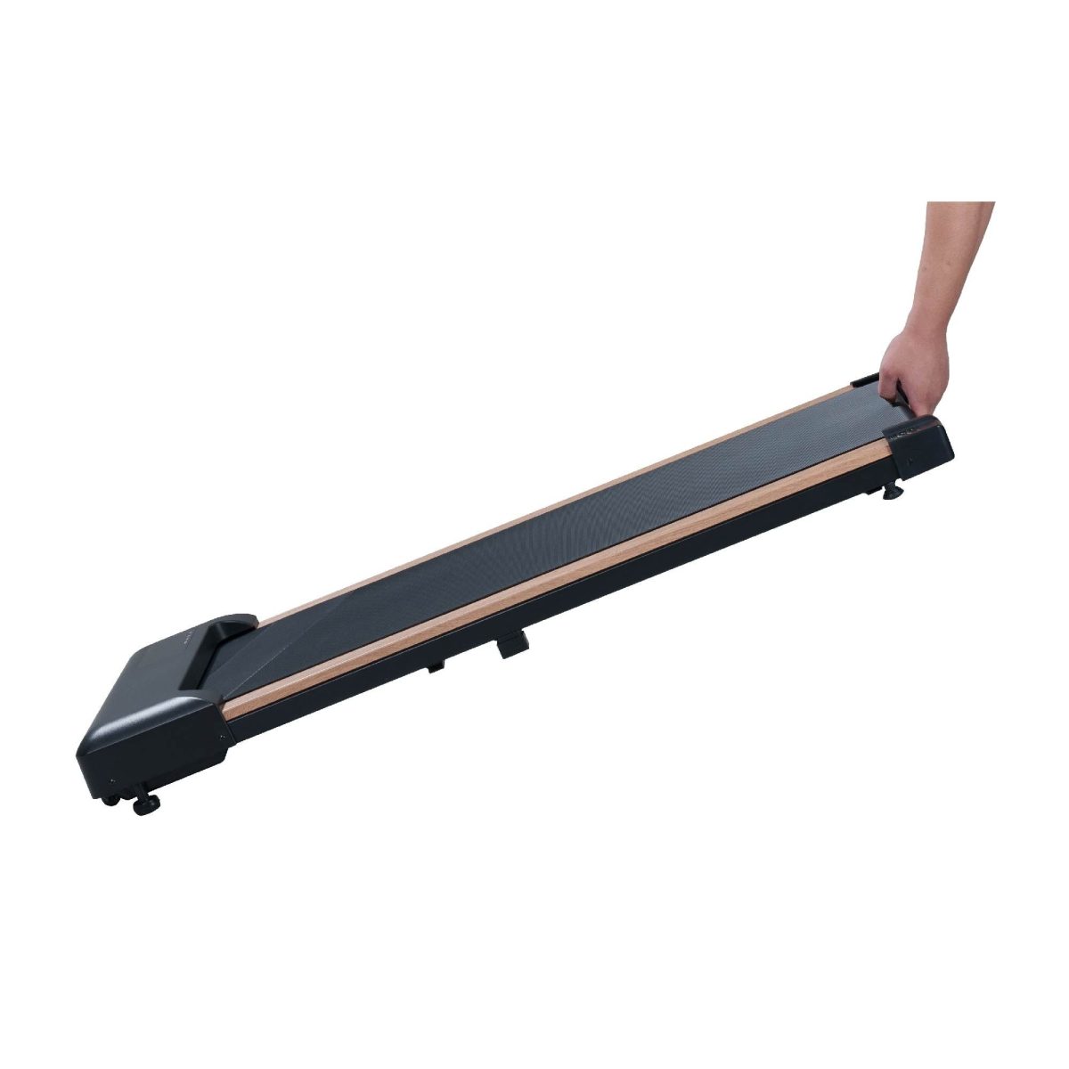 2.25HP Under Desk Treadmill, Portable Wood Walking Pad for Home & Office, Compact Running & Walking Machine with Remote Control, LED Display, Black - Image 14