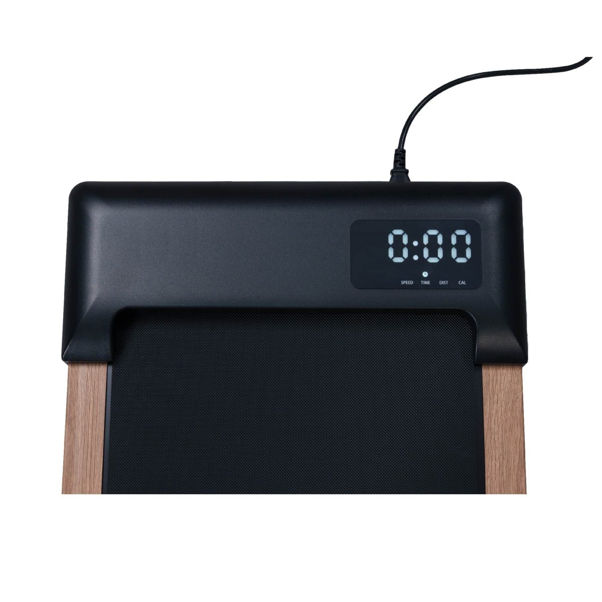 2.25HP Under Desk Treadmill, Portable Wood Walking Pad for Home & Office, Compact Running & Walking Machine with Remote Control, LED Display, Black - Image 15