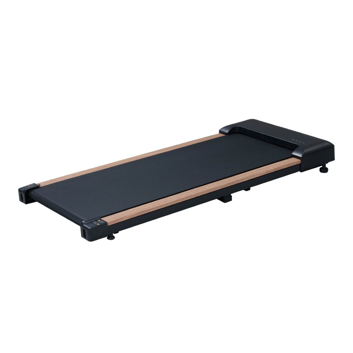 2.25HP Under Desk Treadmill, Portable Wood Walking Pad for Home & Office, Compact Running & Walking Machine with Remote Control, LED Display, Black - Image 3