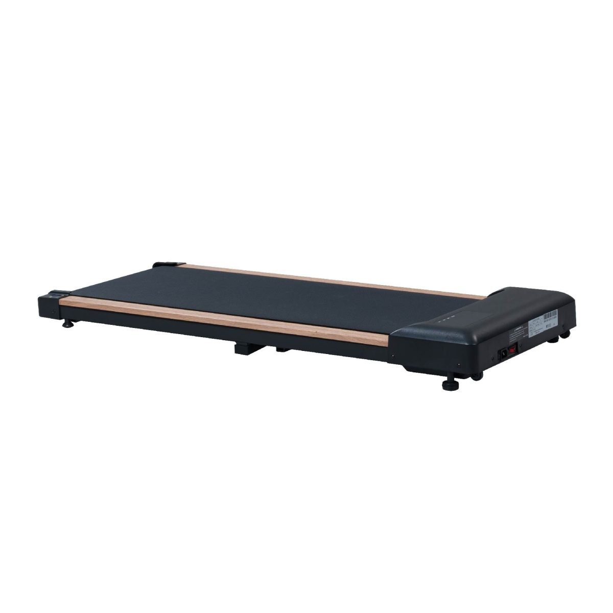 2.25HP Under Desk Treadmill, Portable Wood Walking Pad for Home & Office, Compact Running & Walking Machine with Remote Control, LED Display, Black - Image 5