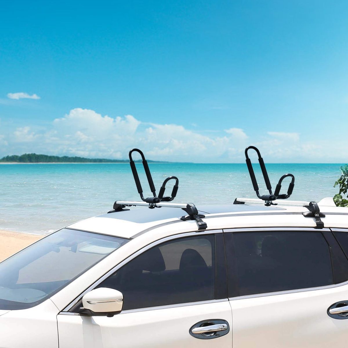 Universal Kayak Roof Rack J Bar, 1 Pairs-Bar Rack HD Kayak Carrier Canoe Boat Surf Ski Roof Top Mount Car SUV Crossbar - Image 8